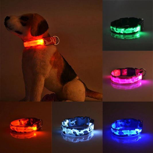 Camouflage Pet Luminous Dog Collar - MalloryAndHolland