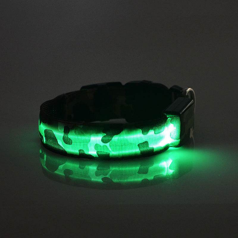 Camouflage Pet Luminous Dog Collar - MalloryAndHolland