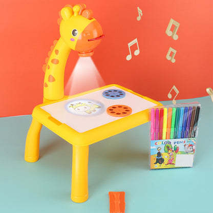 Children LED Projector Art Drawing Table Toys - MalloryAndHolland