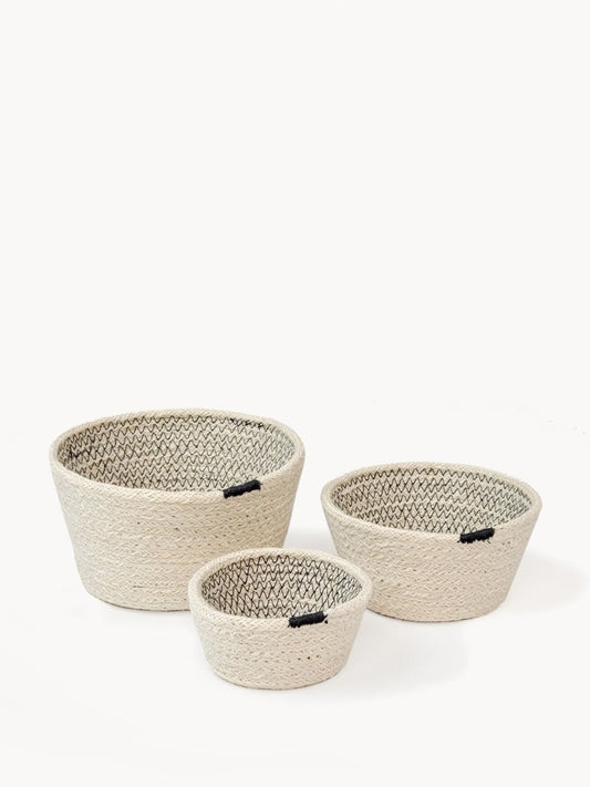 Amari Bowl - Black (Set of 3) - MalloryAndHolland