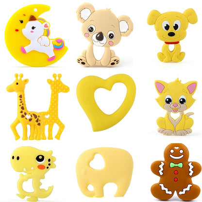 Grow 1pcs Baby Animal Silicone Teethers - MalloryAndHolland