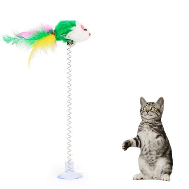 Cat Toy Stick Feather - MalloryAndHolland