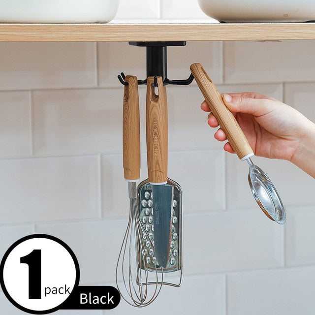 360 Degrees Rotated Kitchen Hooks - MalloryAndHolland