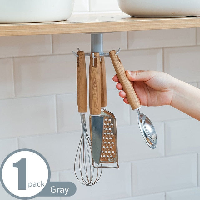 360 Degrees Rotated Kitchen Hooks - MalloryAndHolland